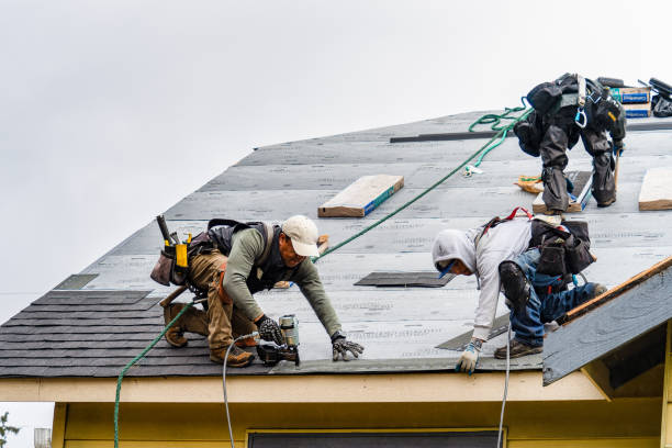 Professional Gutter Installation technician working in Marion, VA